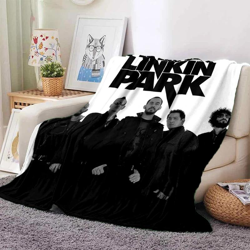 HOT L-Linkin Park Rock Band Classic Soft Plush Blanket,Flannel Throw Blanket for Living Room Bedroom Picnic Bed Sofa Cover