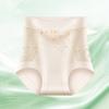Women's High Waisted Underwear Ladies Sexy Lace Ice Silk Panties Full Coverage Breathable Soft Stretch Briefs