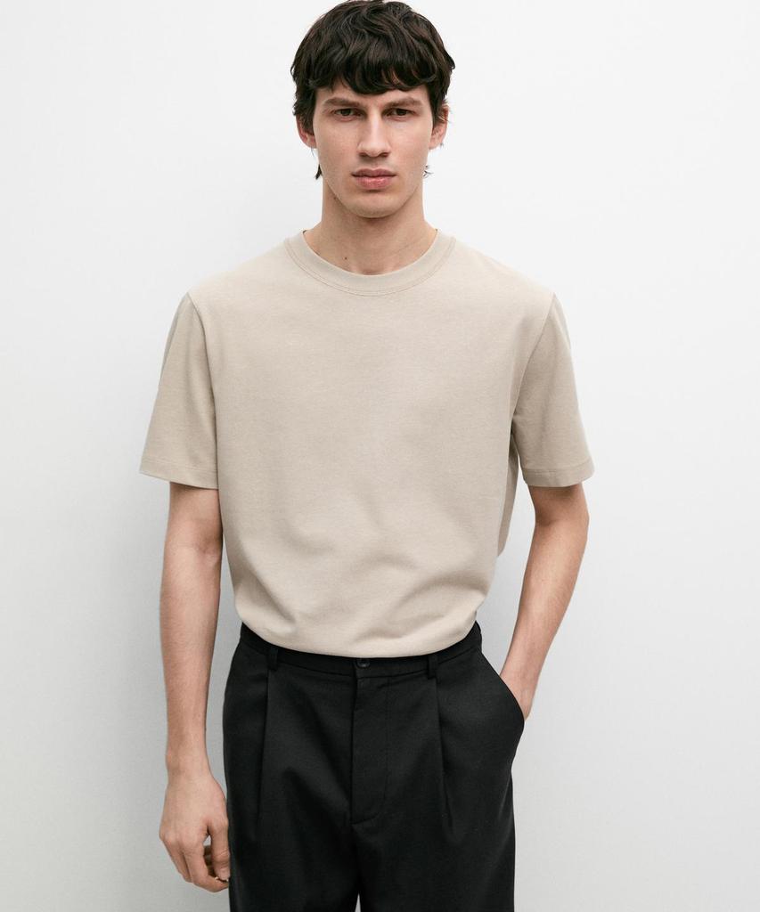 Masimodutti Short Sleeve Cotton Blend T-Shirt