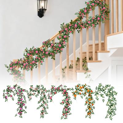 1,8 m Künstliche Blumengirlande, Gefälschte Blumengirlande, Plastikblume, Rohrabdeckung, Balkondekoration