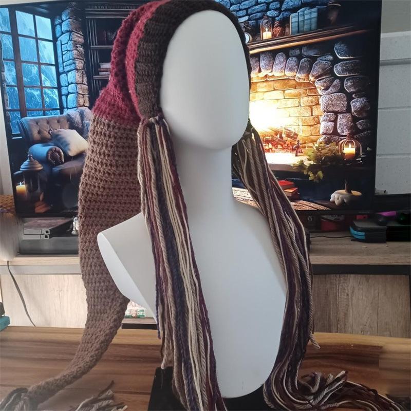 New Handmade Crocheted Funny Personalized Witch Hat Halloween Adult Hat