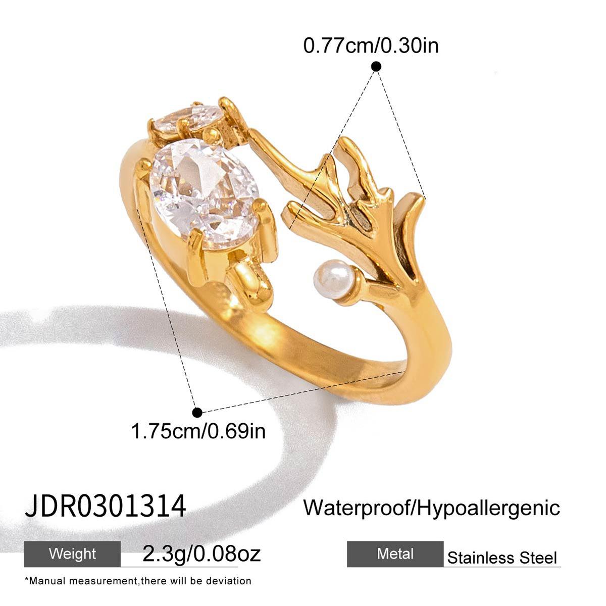 High-end Stainless Steel Non-fading Rings for Women Seaside Vacation Style Accessories