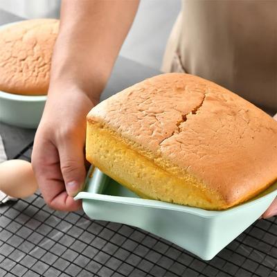 1/4 Stück Silikon Quadratische Kuchenform Antihaft Brownie Topf mit Rutschfestem Griff Ofen- und Heißluftfritteusengeeignet Perfekt zum Backen von Kuchen