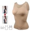 Ropa moldeadora para mujer, camiseta sin mangas acolchada con Control de barriga, camisola adelgazante, chaleco de compresión moldeador de cuerpo extraíble, corsé