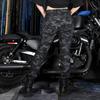 Camouflage Locomotive Slim-fitting Anti-drop Pants, Motorcycle Jeans, Locomotive Breathable Riding