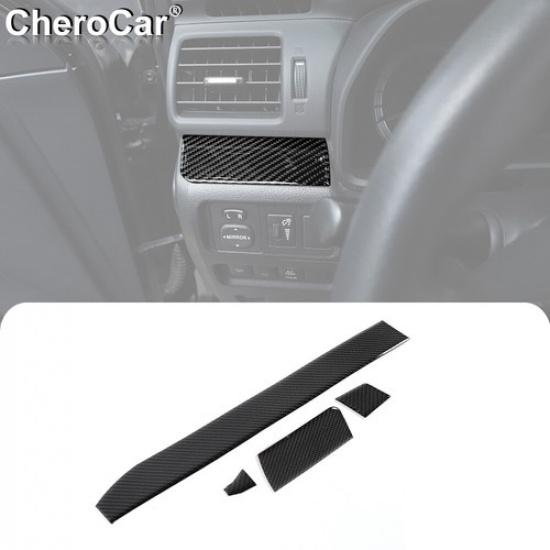 Soft Carbon Fiber Dashboard Center Console Stripe Trim Cover For 4Runner 2010+