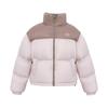 Women's 2025 Korean Style Patchwork Down Jacket - Short, Thickened, White Duck Down, Winter Coat