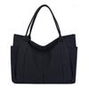 Maytopia Tote Bag, Canvas, Large Capacity, Multifunctional, with Storage Pockets, Eco-Friendly, for Commuting, School, and Outdoor Activities,