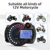 12v Motorcycle Universal Speedometer for Honda Suzuki Yamaha Kawasaki 7 Colors LCD Digital Odometer Gauge Moto Dashboard Meter