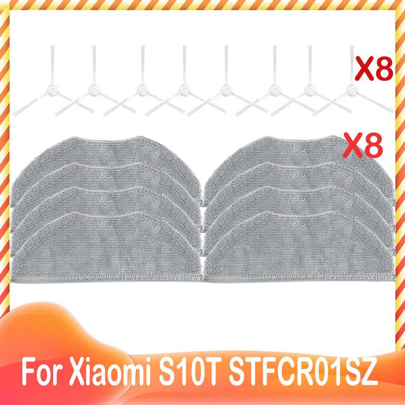 Mopptuch Lappen Seitenbürste HEPA Filter Ersatz Für Xiaomi Roboterstaubsauger S10T STFCR01SZ Verwicklungsschutz Kehren und Wischen