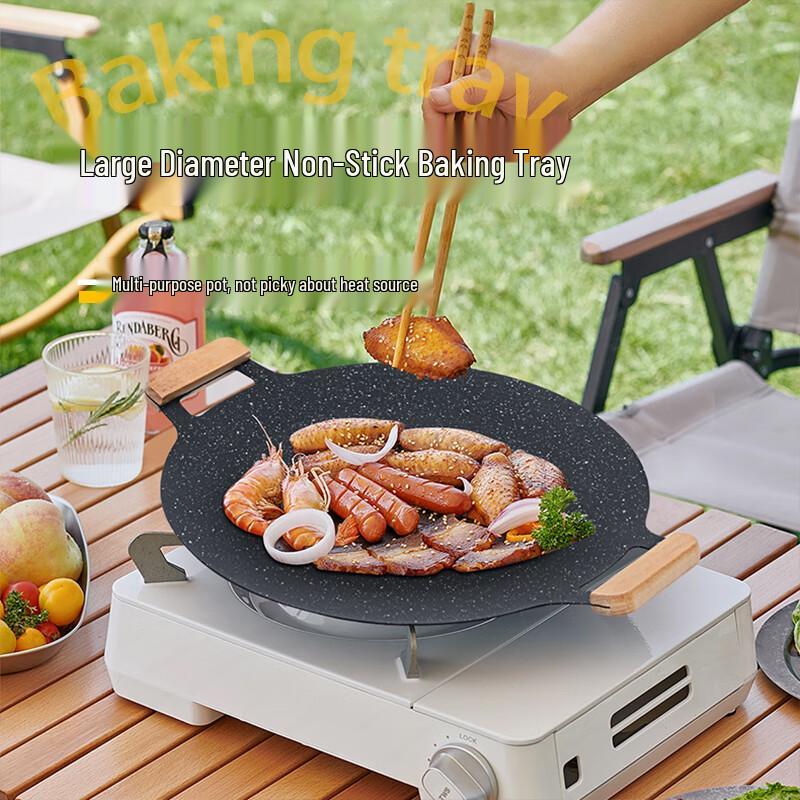 Outdoor Double-Handle Roasting Pan 28cm