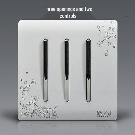 Decorative Wall Socket & Switch Module - Five-Hole Household Power Panel