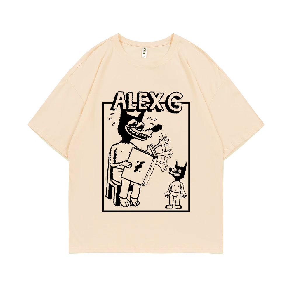 Funny Sandy Alex G Storytelling Logo Graphic Print Tshirt Summer Men Women Causal Pure Cotton T-shirt Male Fashion Vintage Tees