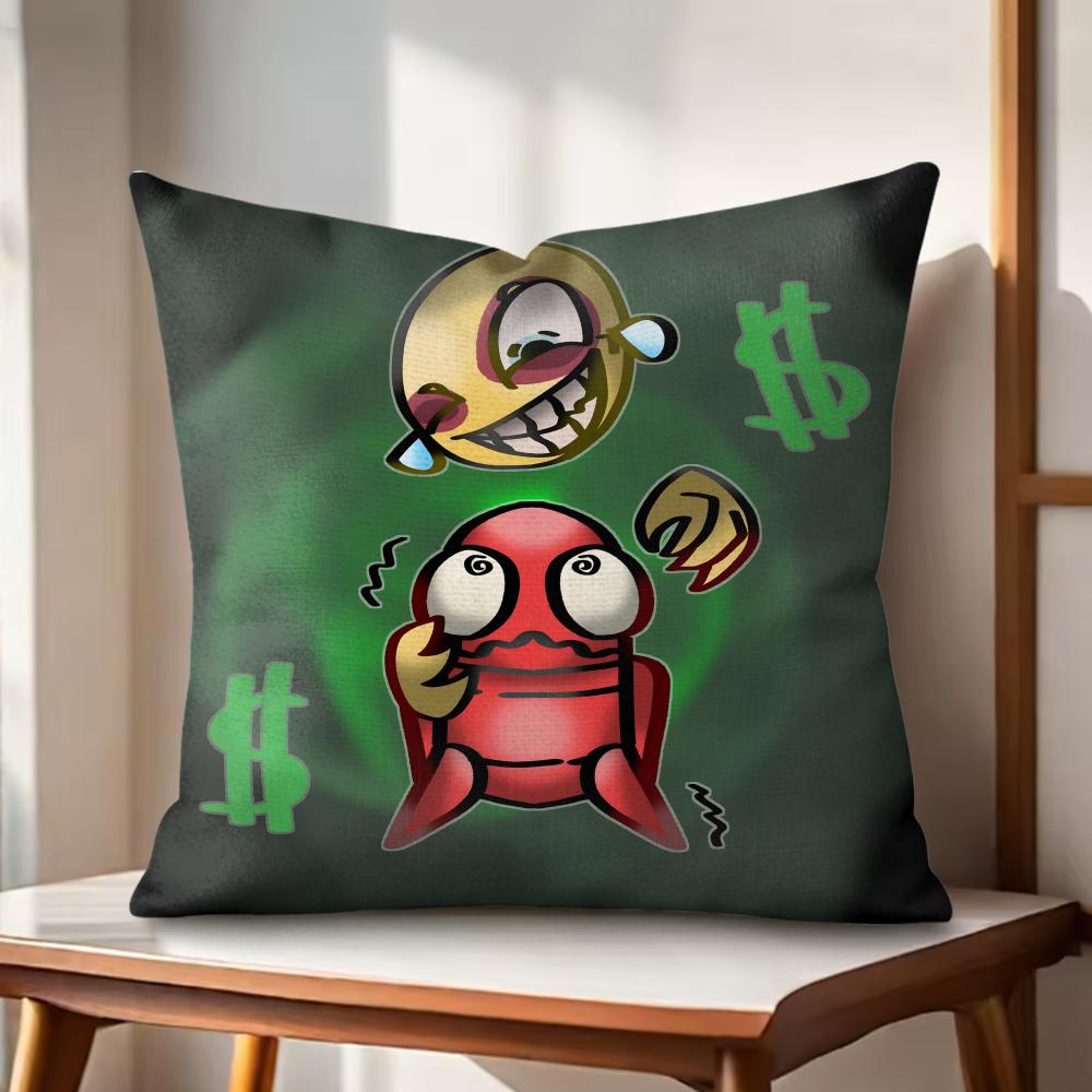 Horrible Games RREPOS Cushion Cover Natural Linen Organic Fabric DoubleSided Printing Couch Pillow Covers Home Decor