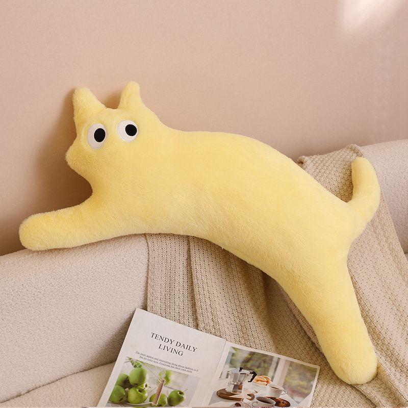 Cat Plush Sleeping Pillow - Long Strip Dopamine Cushion & Doll Gift