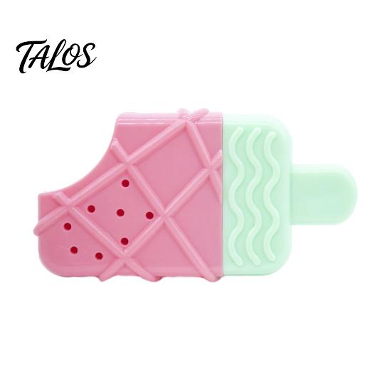 Pet Cooling Summer Essentials Dog Chew Toy, Popsicle Ice Freezer Donut Shape Durable Rubber Teething Toy Teeth Cleaning Reusable Freeze for