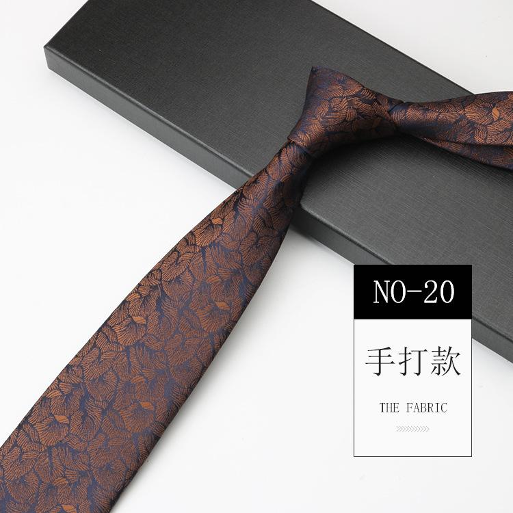 Obchodní kravata Pánský oblek Šaty Červená Zelená Host Pódium Svatba 8cm Vzor Ruční vázání