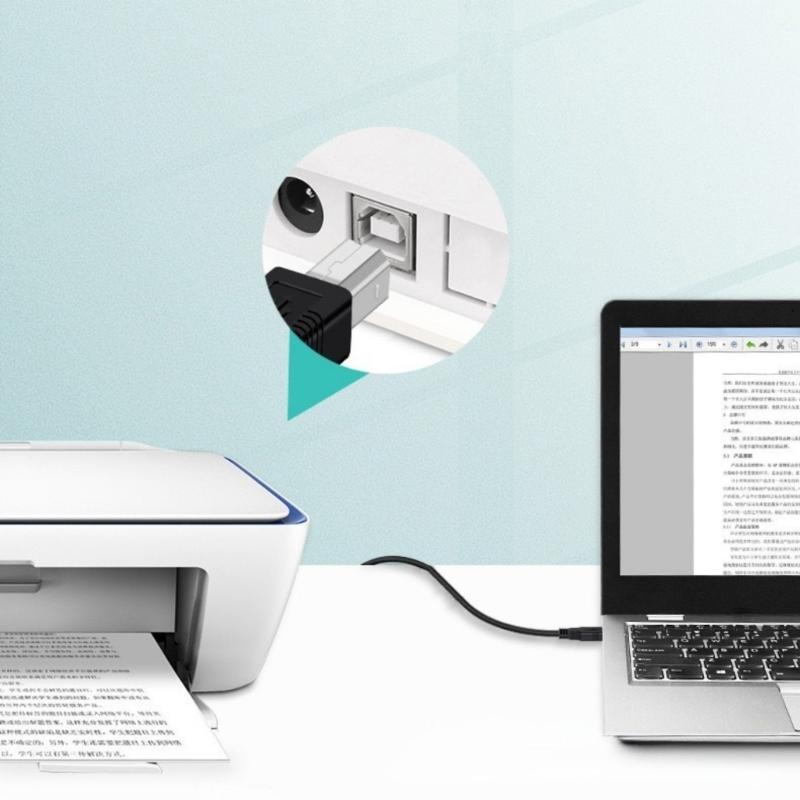 PVC Printer Scanner Cable USB Type C to USB 2.0 B Interfaces Enhancing Signal Stability Suitable for Various Devices