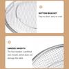 Stainless Steel Steaming Oil Draining Steaming Vegetable Cooking Mesh Frying Tempura Vegetable Draining Tabletop 22cm Basket, Plate, Basket, Basket,