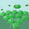 10Pcs Bath Toys for Toddlers Vinyl Squeeze Cartoon Frog Toy Shower Safe Water Toy for Sensory Learning