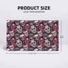 Sugar Skull Pattern Red Soft Face Towel Quick Dry Pool Bath Cotton Towels Absorbent