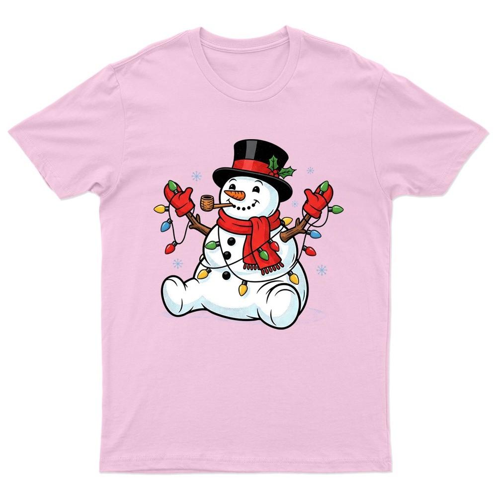 SnowUnisex Christmas Lights Holiday TShirt Unisex Gift Retro Funny Unisexs
