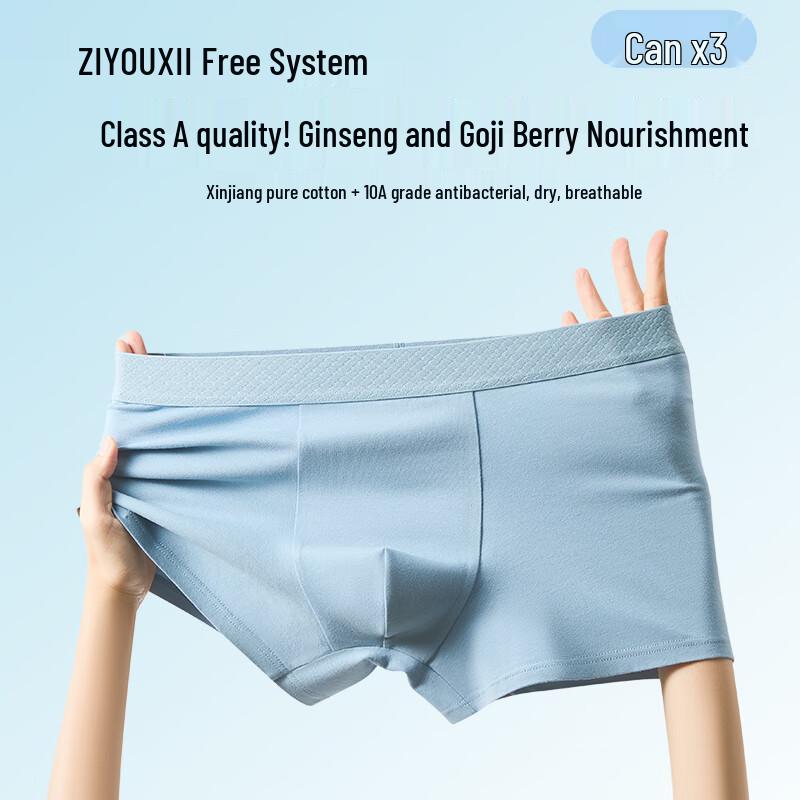 

Free Style Men s Antibacterial Pure Cotton Boxer Briefs XL