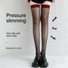 1/S Black Stockings Sexy Black Silk Summer Thin Over The Knee Lace Black Mid Length Half Cut Romantic Socks Over The Knee