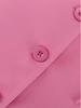 Cappotto da abito ampio rosa romantico con fiocco per donna europea e americana