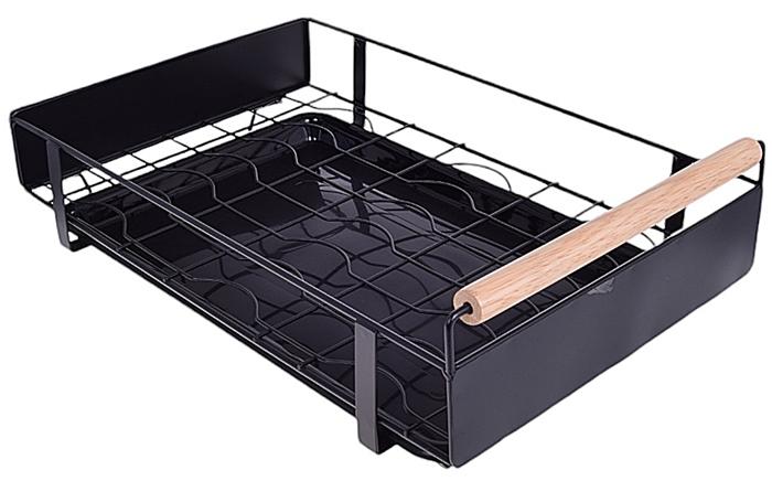 Basket Drawer Pull-Out for Cabinet with Drainer Organizer 41x26x13cm