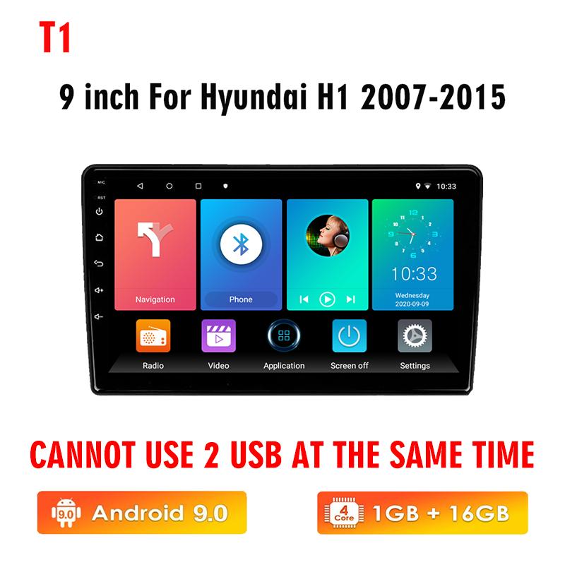 

Icreative для Hyundai H1 2007-2015 2 DIN авторадио 9 дюймов 2 DIN автомобильный мультимедийный плеер Android Wi-Fi GPS навигация стерео головное устройство