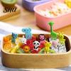 10 Stück Kind Kind Cartoon Tier Lebensmittel Obst Spieß Gabel Bento Lunchbox Deko Teile