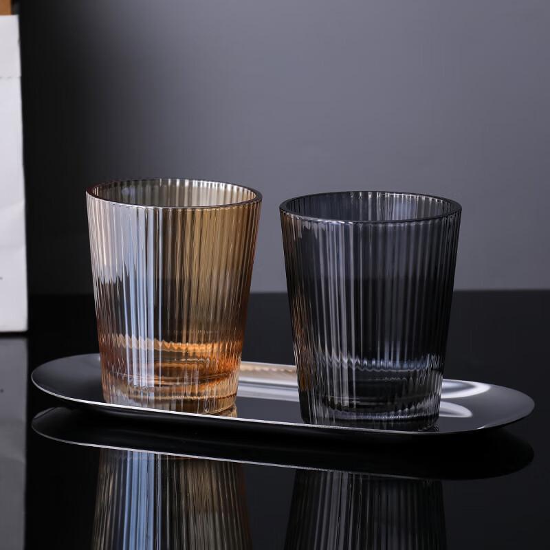 Nongtuo Striped Glass Rinse Cup