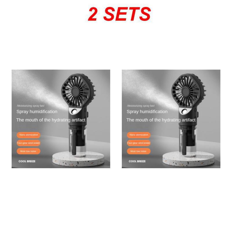 Mini Handheld Small Fan Humidification Hydrating Spray Humidification Small Camping Fan Usb Charging Portable Fan Fan Spray Fan