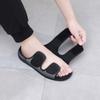 Summer Comfortable Diabetes Shoes Fat Thumb Instep Height Foot Code Middle-Aged Elderly Sandals Puffy Adjustable Slippers Unisex