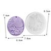 3D Rose Flower DIY Flower Mold Oval Shape Resin Mould Baking Tools Plaster Mold  DIY Handicrafts