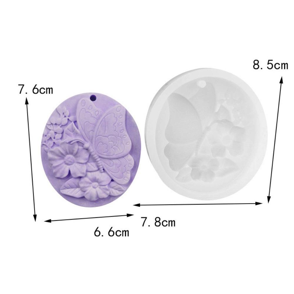 3D Rose Flower DIY Flower Mold Oval Shape Resin Mould Baking Tools Plaster Mold DIY Handicrafts