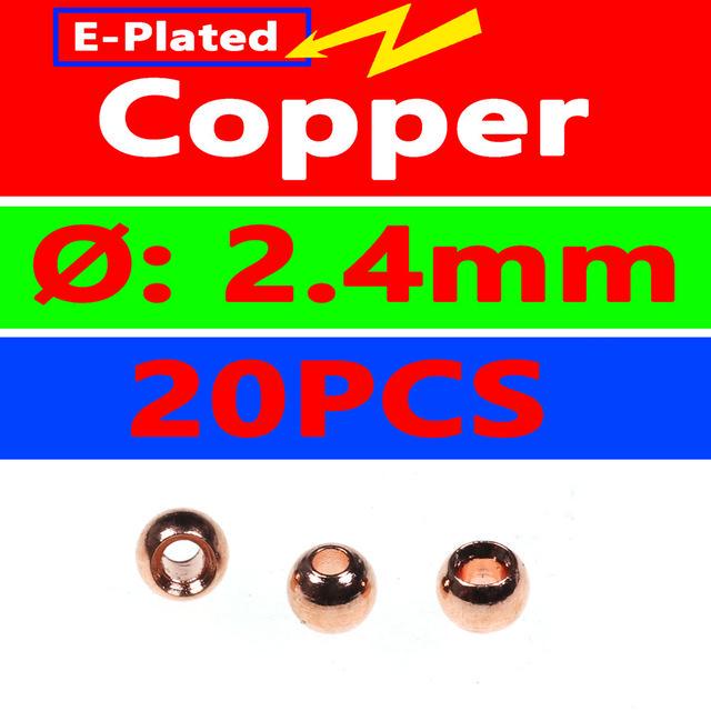 20 Pz/borsa 3/32 2.4mm Perline In Ottone Per Costruzione Mosche Dipinte Perline In Ottone Perline In Rame Rosa Arancione Arcobaleno Verde