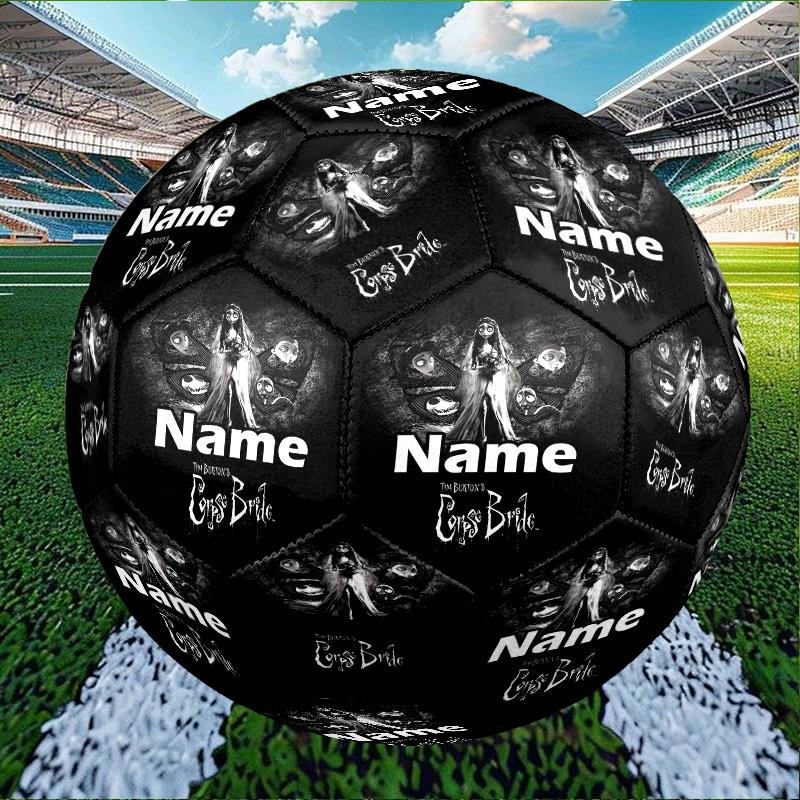 Custom Name Personalized Corpse Bride Print Size 5 Soccer Ball Training & Match Football, for Team, Kicking, Gift for Football