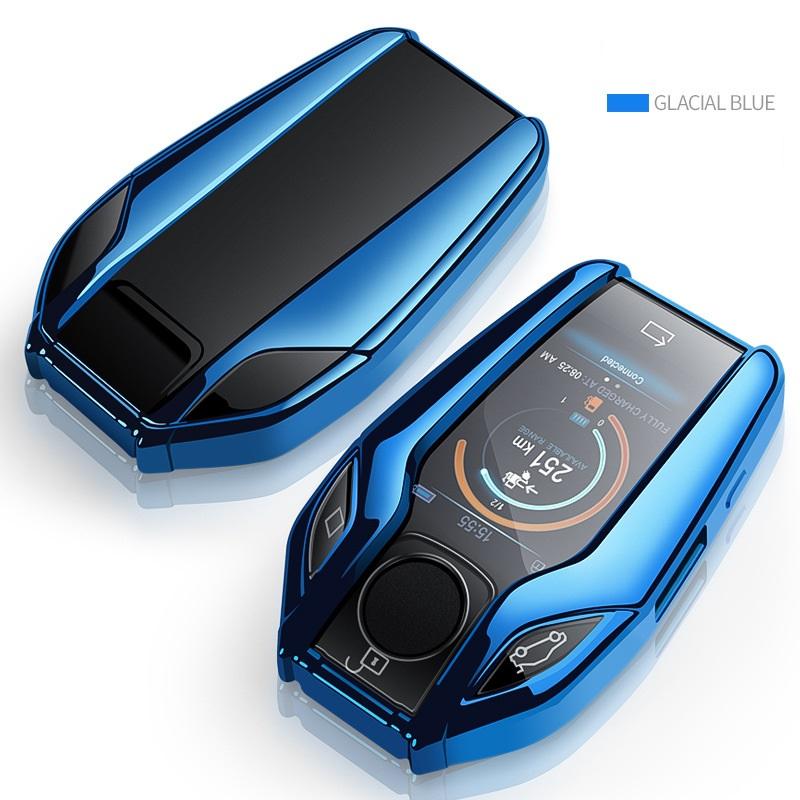TPU Car Fully Key Case LED Display Key Cover Case for BMW 5 7 Series G11 G12 G30 G31 G32 I8 I12 I15 G01 X3 G02 X4 G05 X5 G07 X7