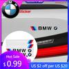 BAGW4 2026 Car Sticker 4pcs Car Styling Door Handle Stickers Tire Rear View Mirror Decals For M Performance E46 E49 F30 F80 E36 E4