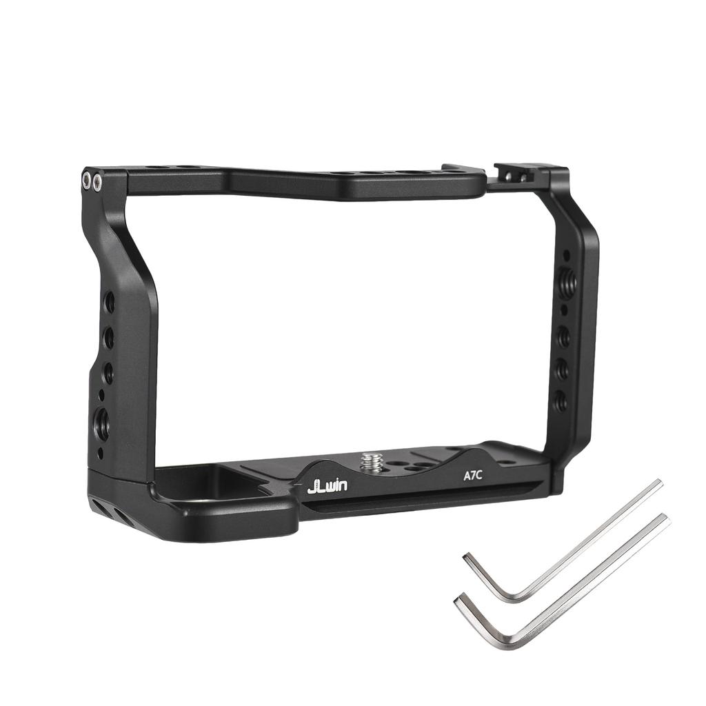 JLwin Protective Camera Cage Aluminum Alloy with Quick Release Plate Cold Shoe Mount Magnetic