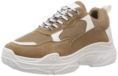 Sun-A Plus Unisex Dad Sneakers 2387, Beige, 26.0-26.5 Cm, 3E Wide Fit