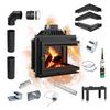 Cast Iron Fireplace KRATKI SIMPLE Right 8 kW Ø 200