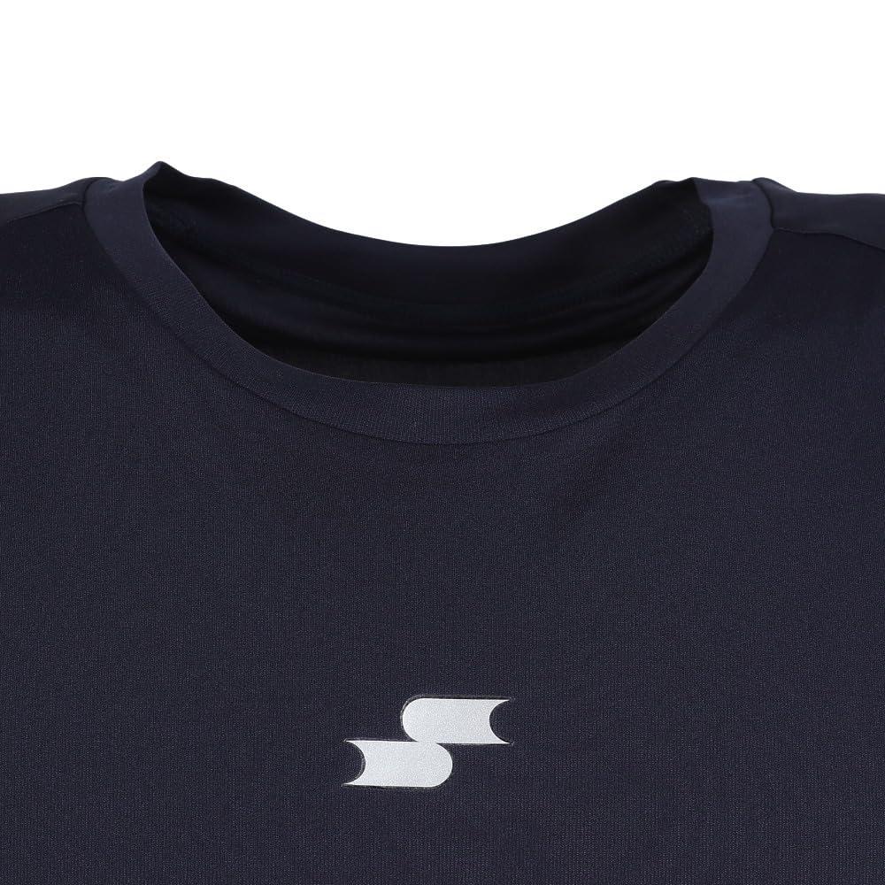 Navy XO [SSK] Low-neck short-sleeved undershirt, (70)