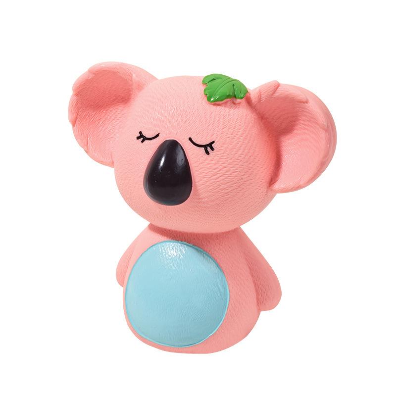 Pet Toy Latex Sound-making White Cow Powder Pig Cute Stress-relieving Dog Toy Will Make Noise Koala-shaped Toy