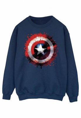Mens Avengers Captain America Art Shield Sweatshirt