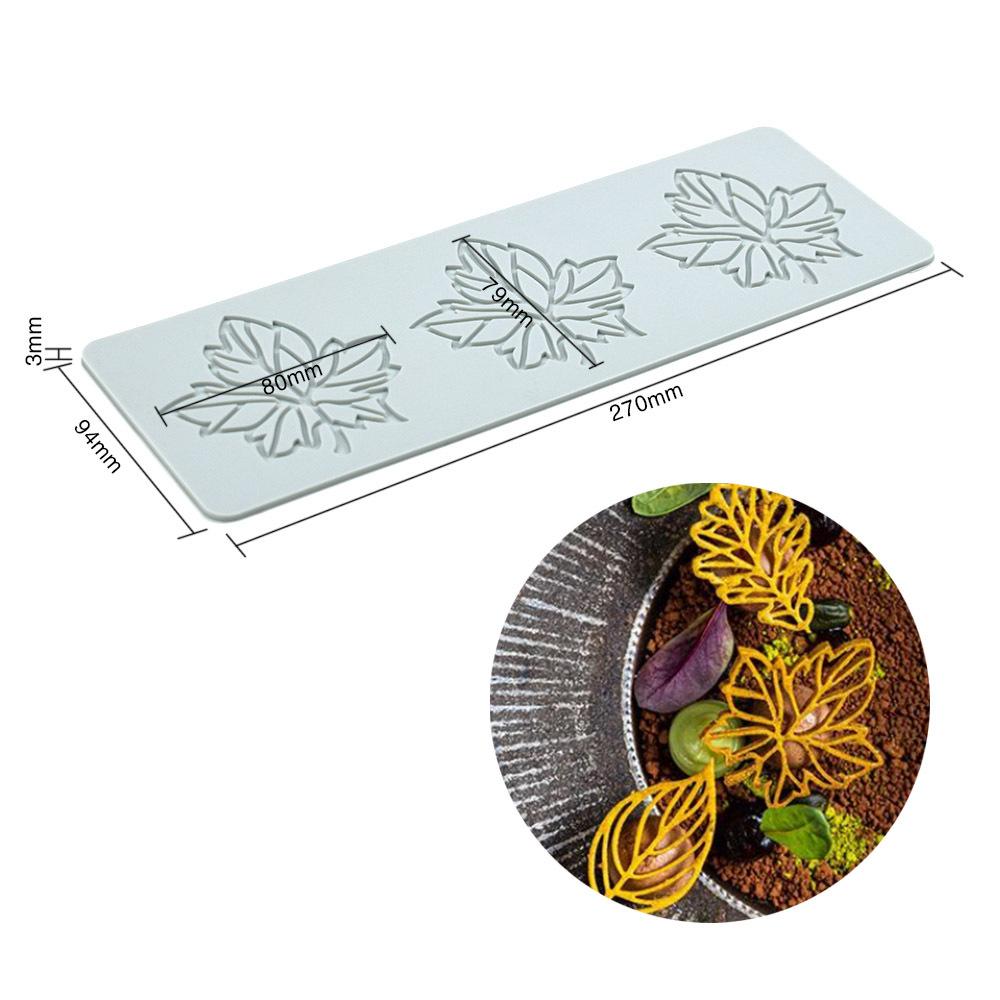 Multi-style Cake Lace Cushion Love Bubble Leaf Molecular Cuisine Creative Chinese Food Plate Silicone Mold Kitchen Baking Tool