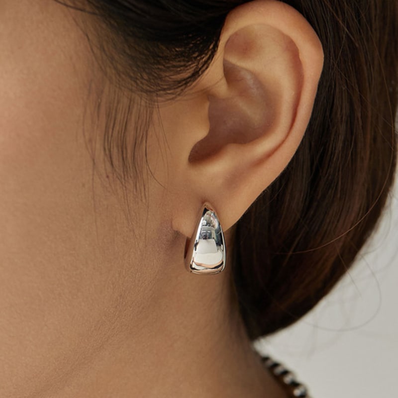 by hyeres Bundle one touch earrings (Silver) BH7E52701WBXXX