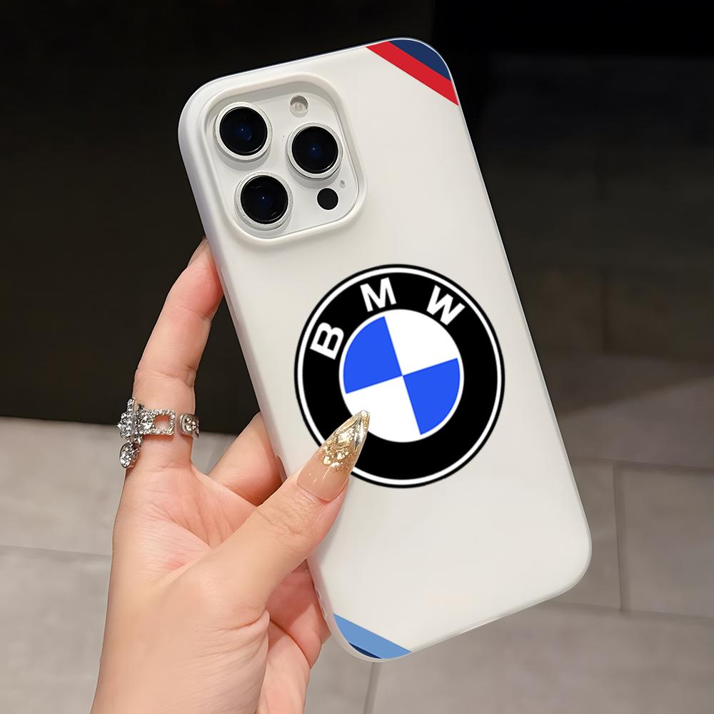 B-BMW-Motorcycle Logo Phone Case For IPhone 17 Air 16 E 15 14 Plus 13 12 11 Pro Max 2 Soft Frosted Candy Transparent Jelly 2-in- Vhpx10
